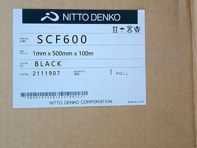 SCF600日東黑色泡棉