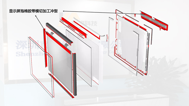 顯示屏泡棉膠帶模切加工沖型